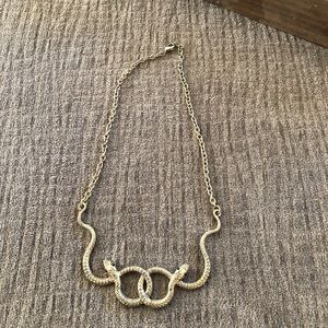 Gold snake necklace